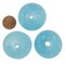 The Bead Chest Super Jumbo Clear Marine Recycled Glass Bead (33mm)
